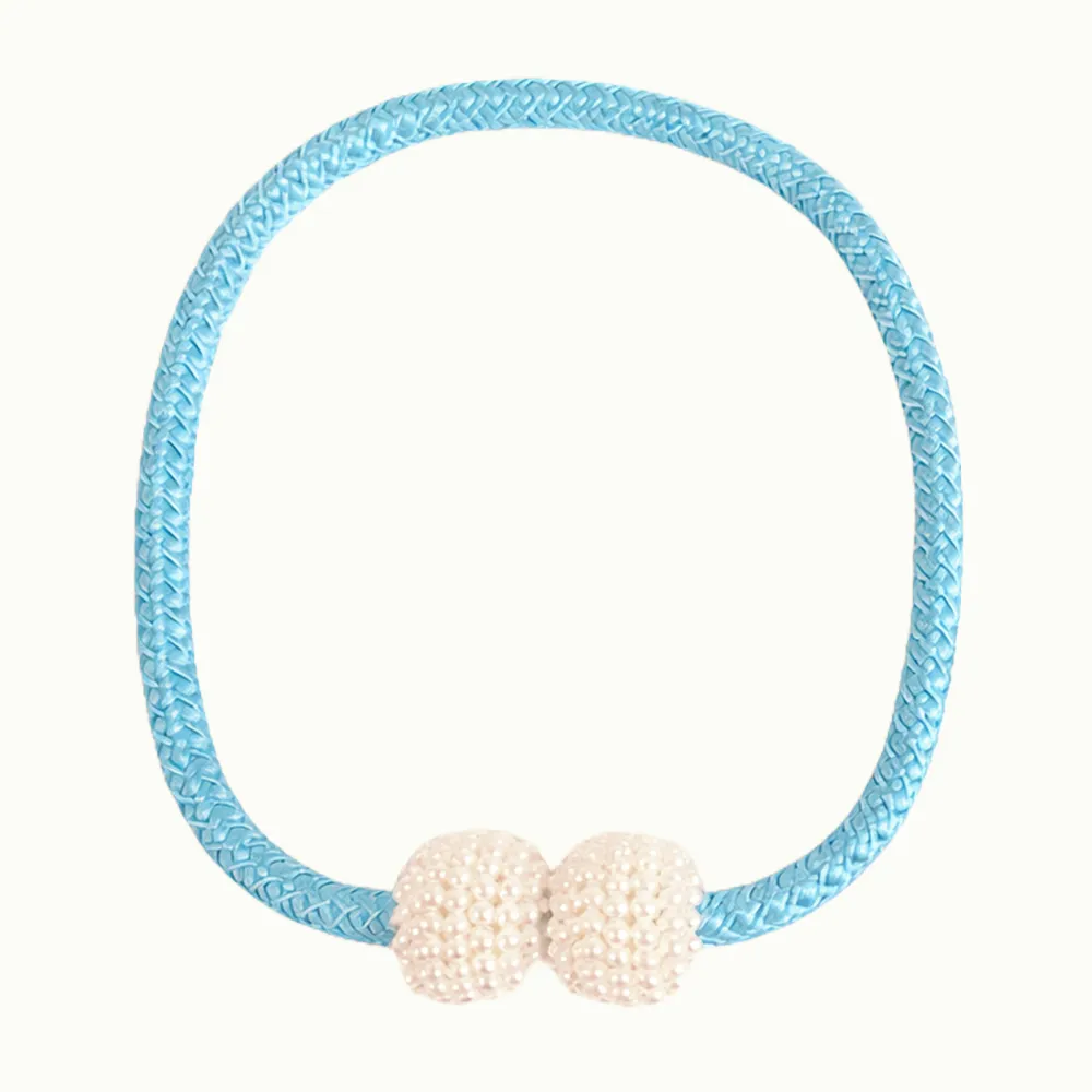 Blue Curtain Maganetic tieback