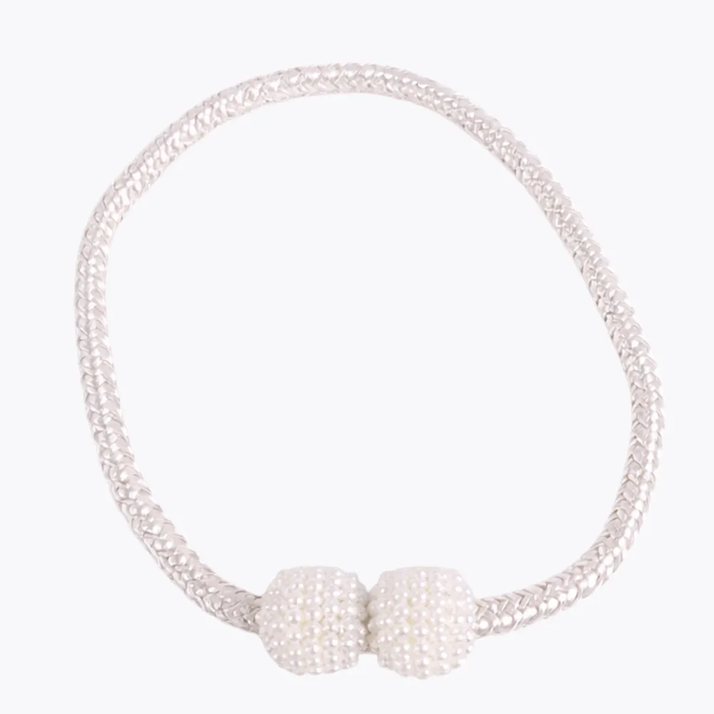 White Curtain Maganetic tieback